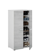 Zuldy Grey and White Shoe Cupboard - 2962